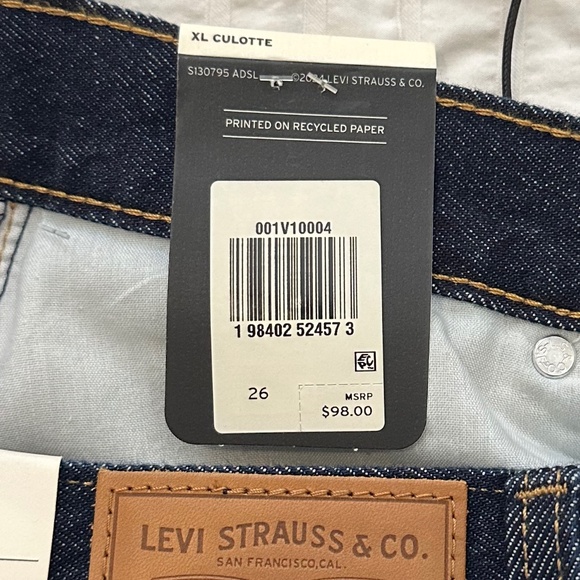 Levi’s XL CULOTTE WOMEN'S JEANS NWT Size 26 - Picture 15 of 15